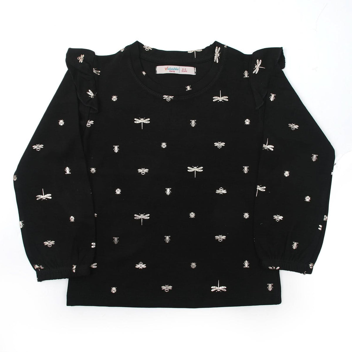 Girls Full Sleeves Sweat Shirt - Black, Girls Hoodies & Sweat Shirts, Chase Value, Chase Value