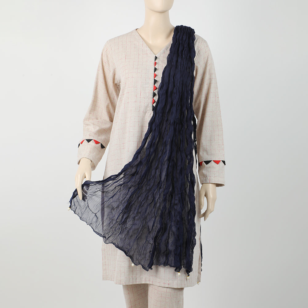 Women's Kurkure Dupatta - Navy Blue, Women Dupatta, Chase Value, Chase Value