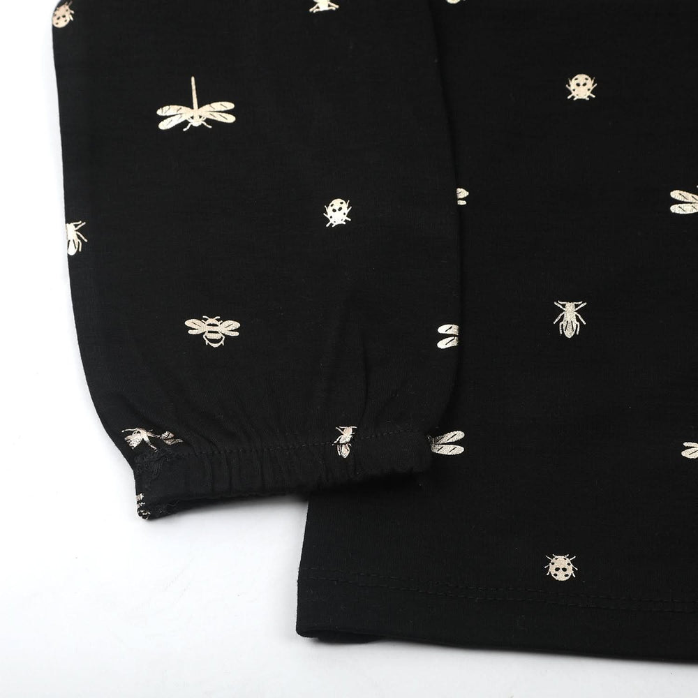 Girls Full Sleeves Sweat Shirt - Black, Girls Hoodies & Sweat Shirts, Chase Value, Chase Value