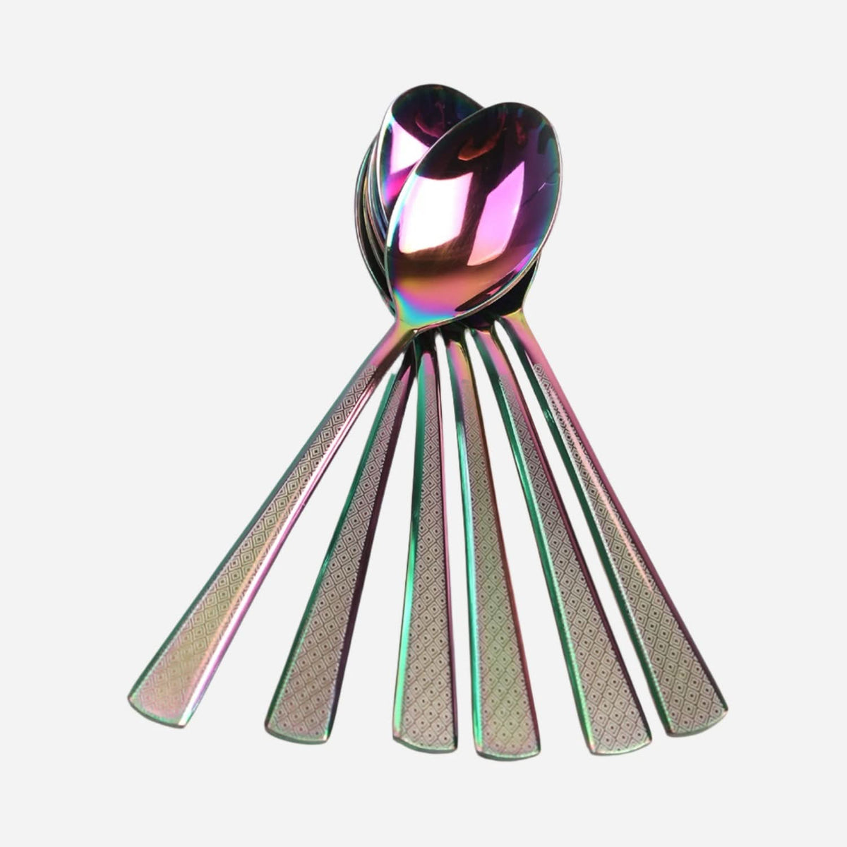 Tea Spoon 6Pc Multi Laser - Multi Color, Serving & Dining, Chase Value, Chase Value