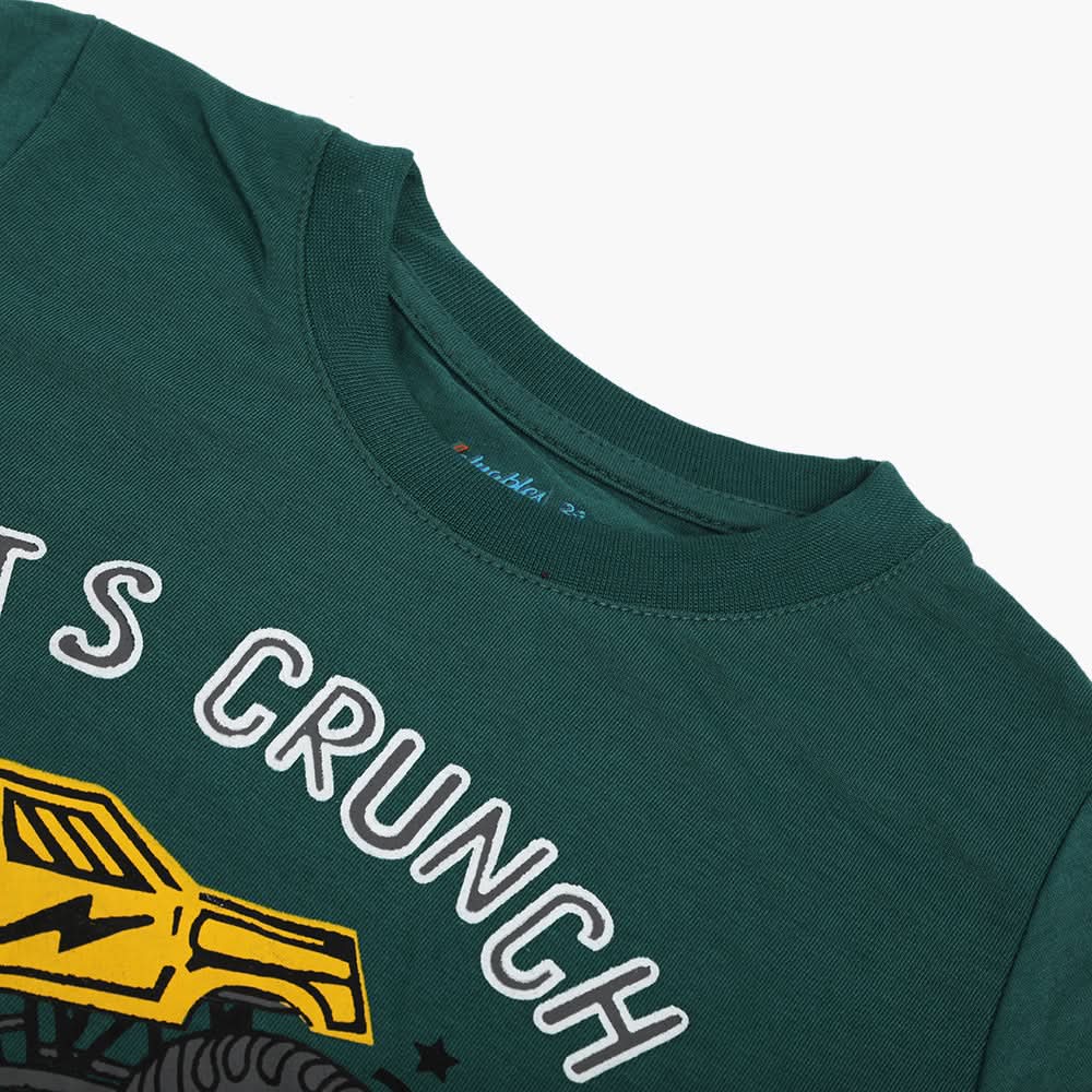 Boys Half Sleeves T-Shirt - Green, Boys T-Shirts, Chase Value, Chase Value