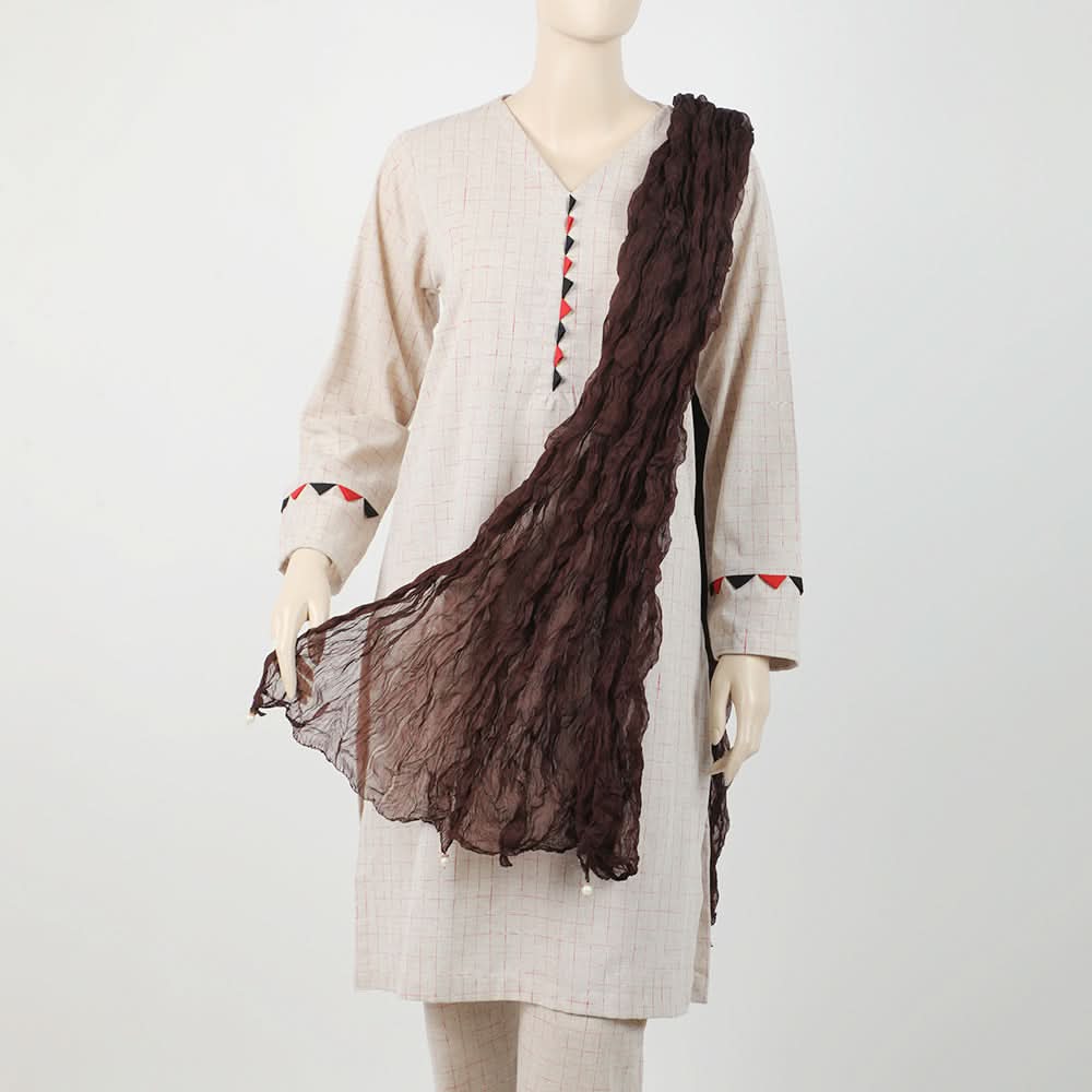 Women's Kurkure Dupatta - Chocolate, Women Dupatta, Chase Value, Chase Value