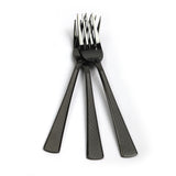 Fork 6Pc Black Laser, Cutlery Set, Chase Value, Chase Value