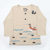 Boys Full Sleeves T-Shirt - Skin, Boys T-Shirts, Chase Value, Chase Value