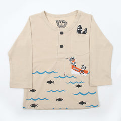 Boys Full Sleeves T-Shirt - Skin