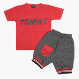 Boys Half Sleeves Suit - Solid Pink, Boys Sets & Suits, Chase Value, Chase Value