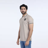 Men's Half Sleeves Polo T-Shirt - Fawn, Men's T-Shirts & Polos, Chase Value, Chase Value