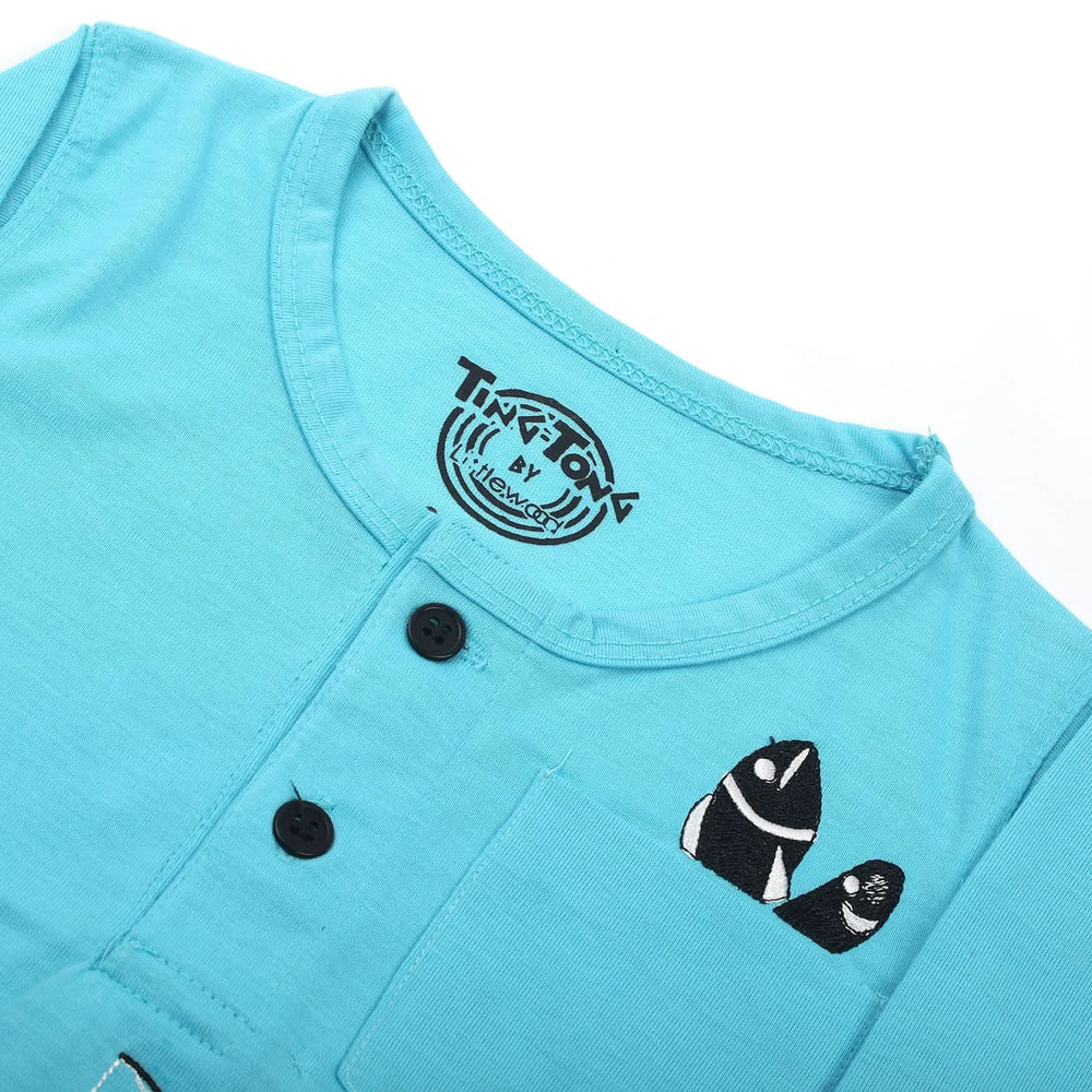 Boys Full Sleeves T-Shirt - Sky Blue, Boys T-Shirts, Chase Value, Chase Value