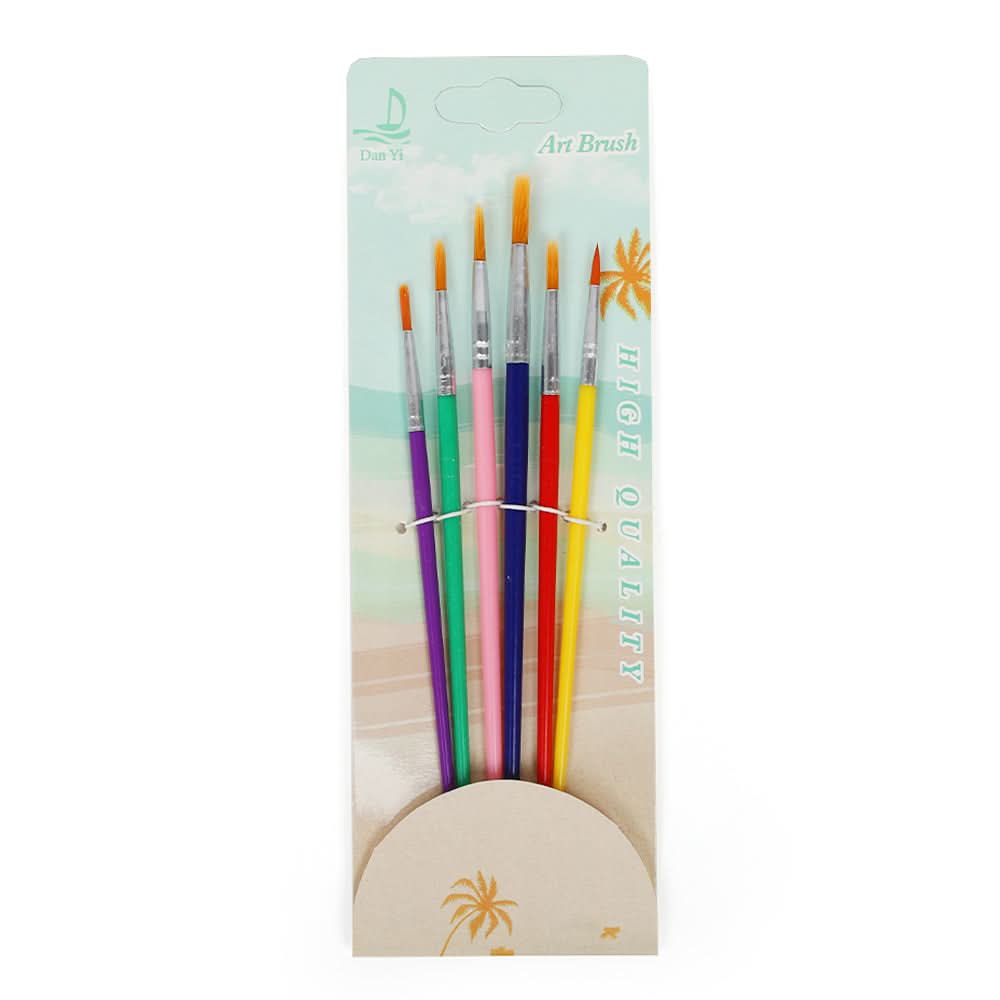 Paint Brush Pack of 6 - Multi Color, Coloring Tools, Chase Value, Chase Value