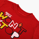 Boys Half Sleeves T-Shirt - Red, Boys T-Shirts, Chase Value, Chase Value