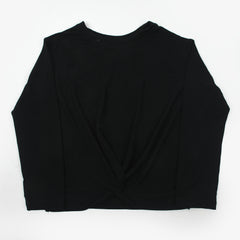 Girls Full Sleeves T-Shirt - Black