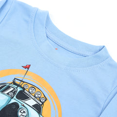 Newborn Boys Full Sleeves T-Shirt - Sky Blue