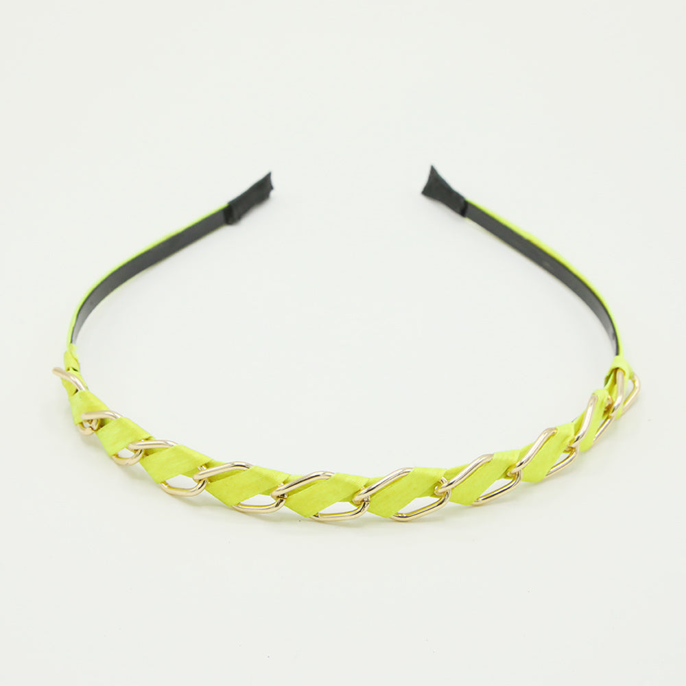 Women's Hair Band - Neon Green, Women Hair & Head Jewellery, Chase Value, Chase Value