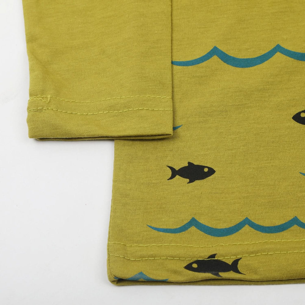 Boys Full Sleeves T-Shirt - Olive, Boys T-Shirts, Chase Value, Chase Value
