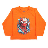 Newborn Boys Full Sleeves T-Shirt - Orange, Newborn Boys Shirts & T-Shirts, Chase Value, Chase Value