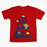 Boys Half Sleeves T-Shirt - Red, Boys T-Shirts, Chase Value, Chase Value