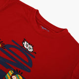 Boys Half Sleeves T-Shirt - Red, Boys T-Shirts, Chase Value, Chase Value