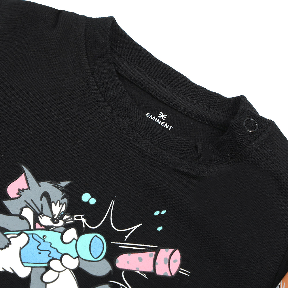 Eminent Newborn Boys Full Sleeves T-Shirt - Black, Newborn Boys Shirts & T-Shirts, Eminent, Chase Value