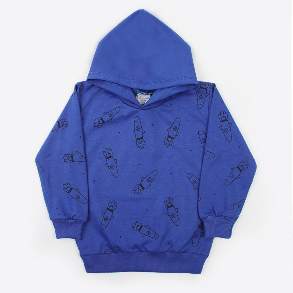 Boys Full Sleeves Hoodie - Royal Blue, Boys Hoodies & Sweat Shirts, Chase Value, Chase Value