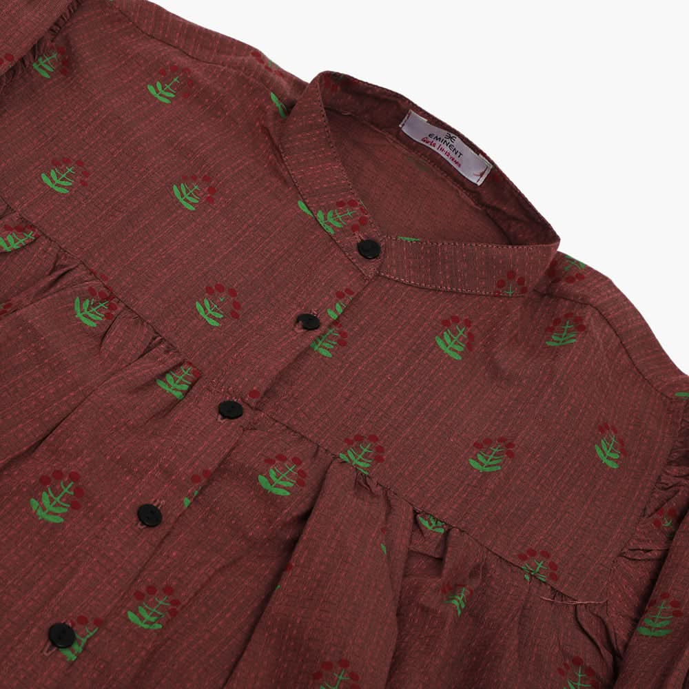 Girls Western Top - Maroon, Girls Tops, Chase Value, Chase Value