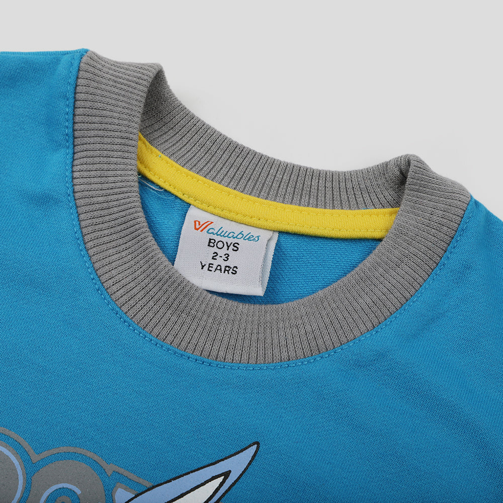 Boys Full Sleeves SweatShirt - Blue, Boys Hoodies & Sweat Shirts, Chase Value, Chase Value