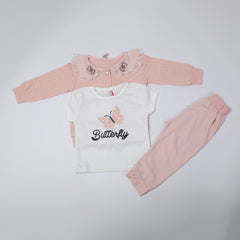 Girls Full Sleeves Tight Suit - Orange