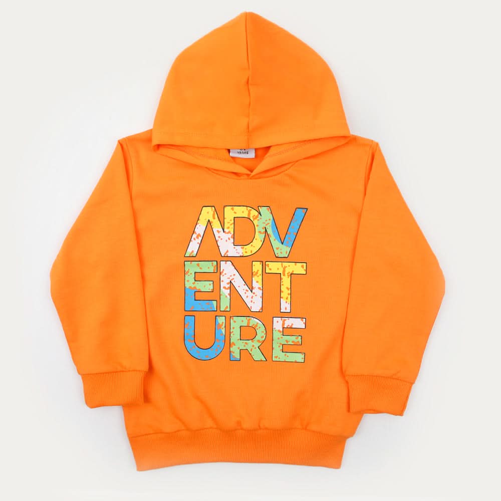Boys Full Sleeves Hoodie - Orange, Boys Hoodies & Sweat Shirts, Chase Value, Chase Value