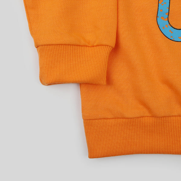 Boys Full Sleeves Hoodie T-Shirt - Orange