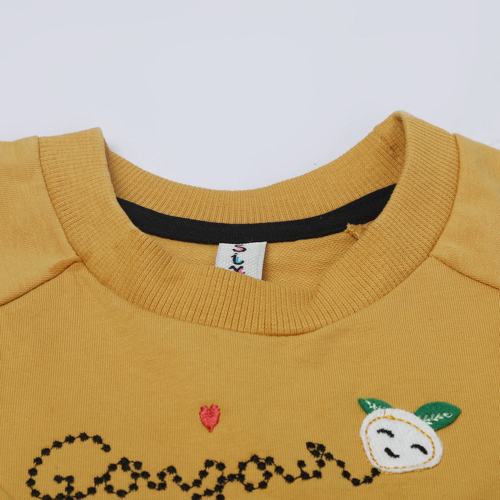 Girls Full Sleeves Suit - Mustard, Girls Suits, Chase Value, Chase Value