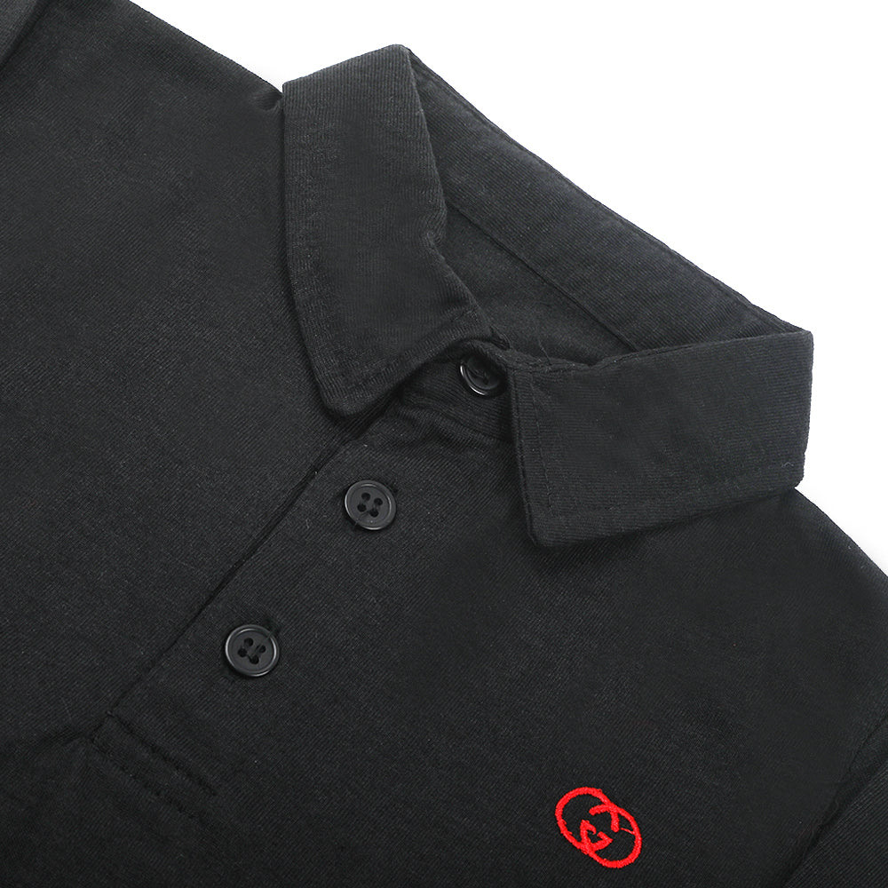 Boys Full Sleeves Polo T-Shirt - Black, Boys T-Shirts, Chase Value, Chase Value