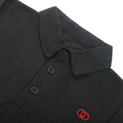 Boys Full Sleeves Polo T-Shirt - Black