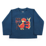 Newborn Boys Full Sleeves T-Shirt - Steel Green, Newborn Boys Shirts & T-Shirts, Chase Value, Chase Value