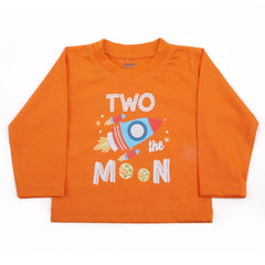 Newborn Boys Full Sleeves T-Shirt - Orange