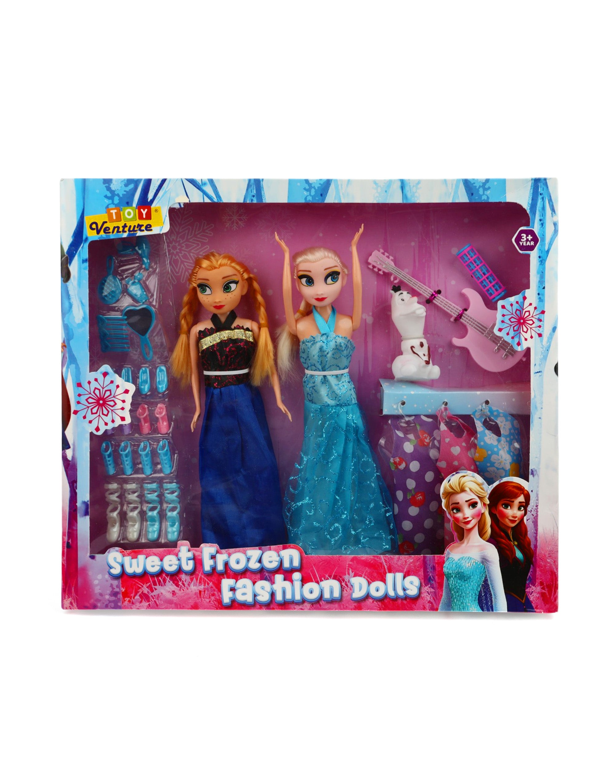 Doll 2Pcs W/Accessories As7033