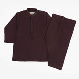 Boys Mashriq Embroidered Shalwar Suit - Maroon, Boys Shalwar Kameez, Chase Value, Chase Value