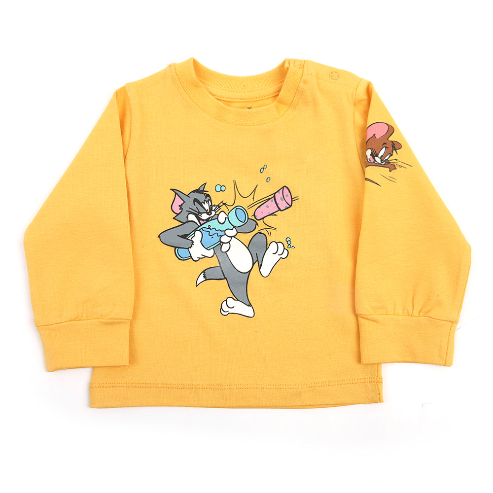 Eminent Newborn Boys Full Sleeves T-Shirt - Peach, Newborn Boys Shirts & T-Shirts, Eminent, Chase Value