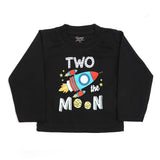 Newborn Boys Full Sleeves T-Shirt - Black, Newborn Boys Shirts & T-Shirts, Chase Value, Chase Value