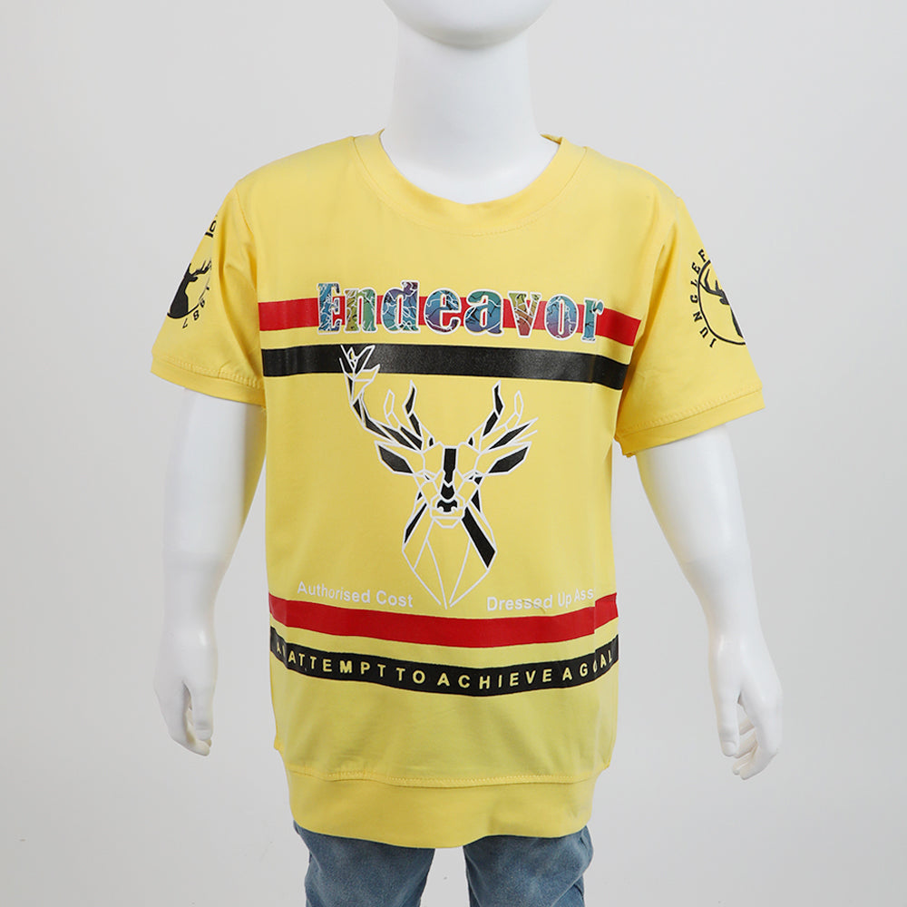 Boys T-Shirt - Yellow, Boys T-Shirts, Chase Value, Chase Value