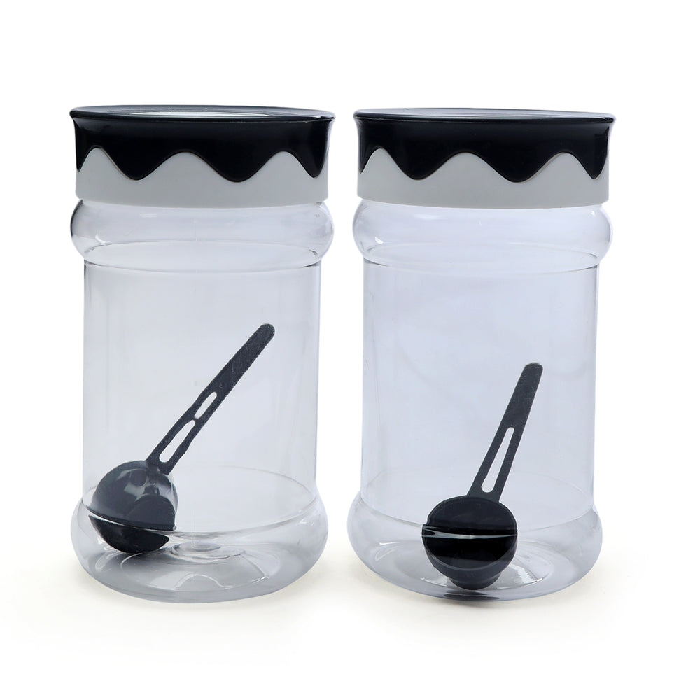 Safari Fancy Kitchen Jar Set 2Pcs 830-ML, Storage Boxes, Safari, Chase Value
