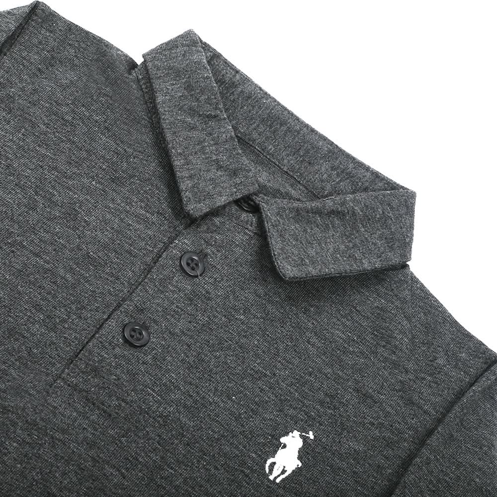 Boys Full Sleeves Polo T-Shirt - Dark Grey, Boys T-Shirts, Chase Value, Chase Value