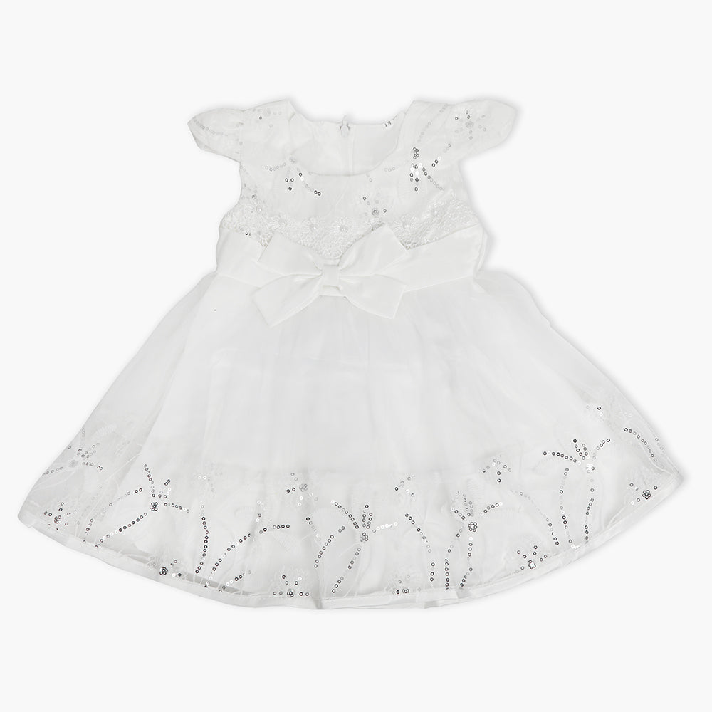 Girls Frock - White, Girls Frocks, Chase Value, Chase Value