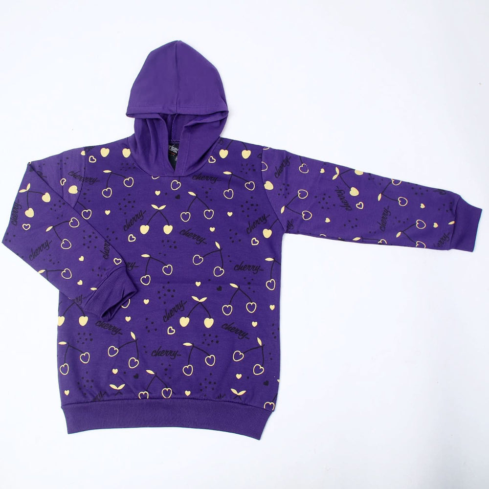 Girls Hoodie T-Shirt - Dark Purple, Girls Hoodies & Sweat Shirts, Chase Value, Chase Value