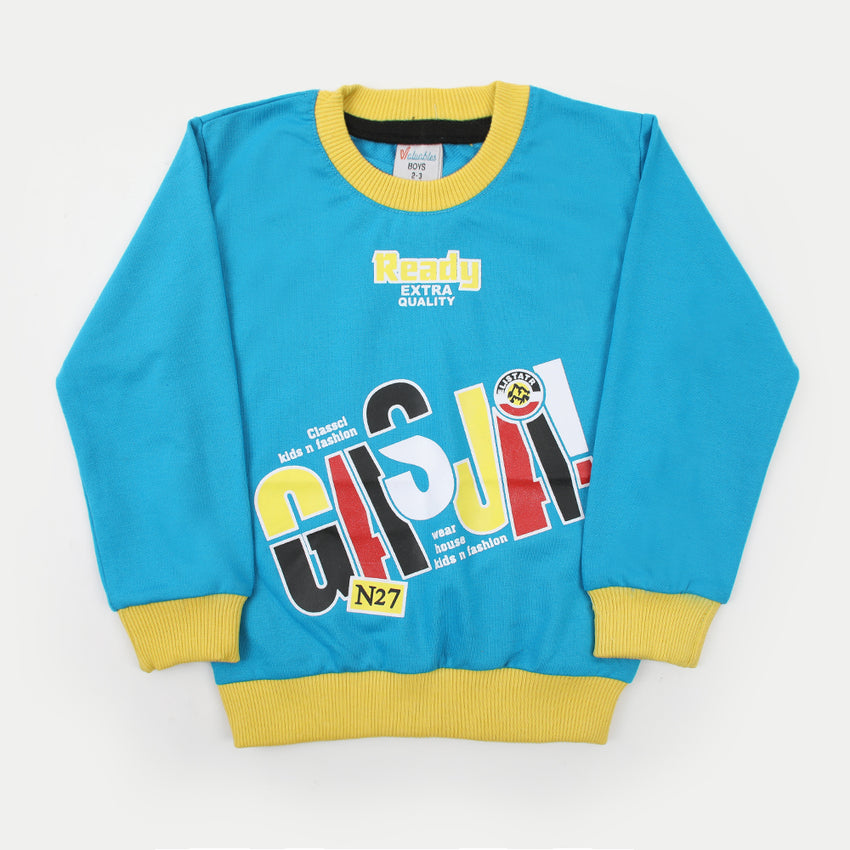 Boys Full Sleeves Sweat Shirt - Blue