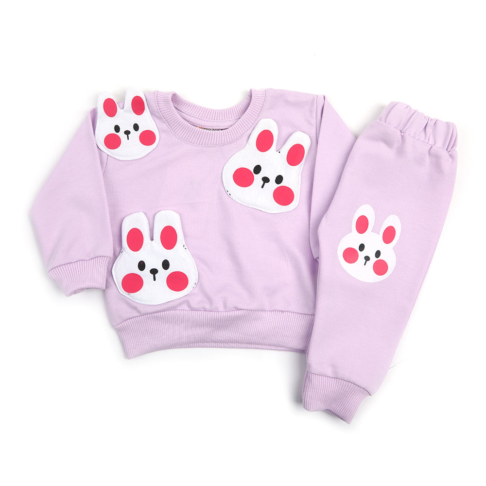 Newborn Girls Full Sleeves Suit - Purple, Newborn Girls Sets & Suits, Chase Value, Chase Value