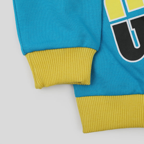 Boys Full Sleeves Sweat Shirt - Blue