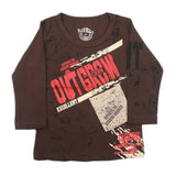 Boys Full Sleeves T-Shirt - Dark Brown, Boys Hoodies & Sweat Shirts, Chase Value, Chase Value