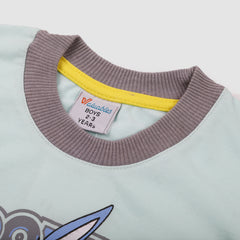 Boys Full Sleeves Sweat Shirt - Cyan