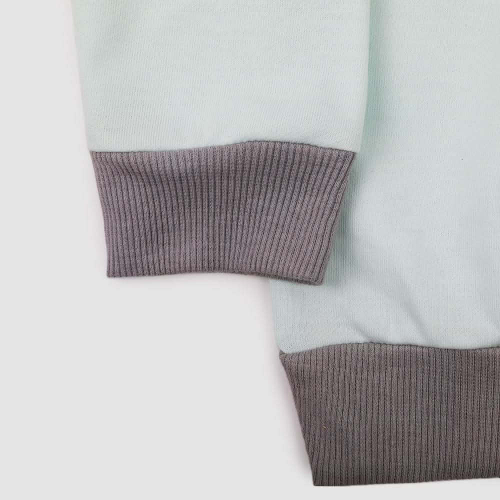 Boys Full Sleeves SweatShirt - Cyan, Boys Hoodies & Sweat Shirts, Chase Value, Chase Value