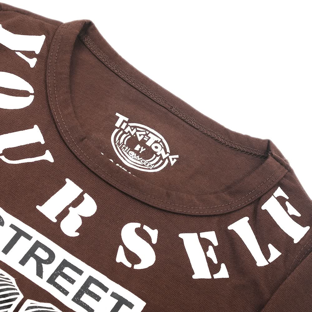 Boys Full Sleeves T-Shirt - Dark Brown, Boys T-Shirts, Chase Value, Chase Value
