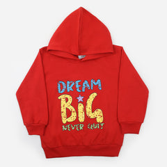 Boys Full Sleeves Hoodie T-Shirt - Red